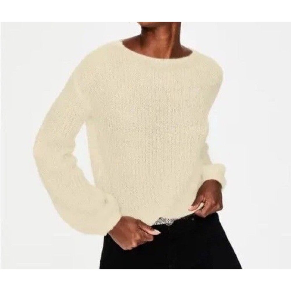 BODEN Francesca Mohair Blend Balloon Sleeve Sweater S